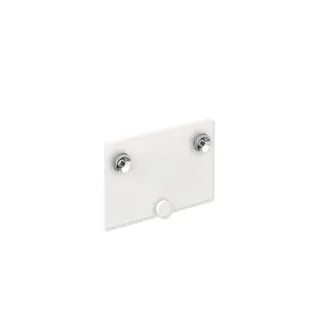 Hewi System 900 Montageplatte 900.51.00160DX Edelstahl pulverbeschichtet weiß tiefmatt, 163x109x15,6mm