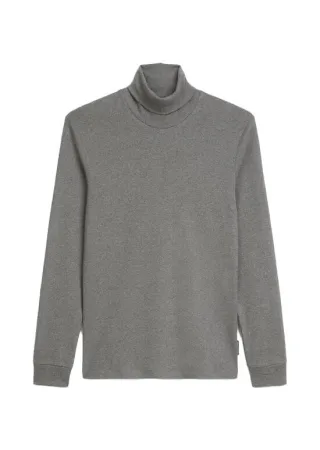 Marc OPolo Casual - Longsleeve mit Rollkragen grau - Gr. - XL