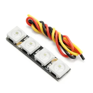 3pcs 0.7g Super Mini WS2812B RGB5050 4 Bit Colorful LED Strip for Naze32 F3 F4 Flight Controller RC Drone