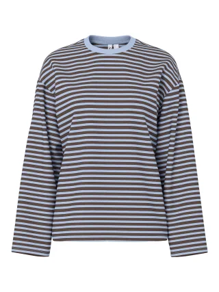 PIECES - PCSADIE LS TOP JRS NOOS BC Cashmere Blue - Gr. - M