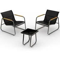 Blumtal Gartenlounge-Set Gartenmöbel Set - Gartenlounge, (3-tlg), Balkon Möbel - Terassenmöbel Außen - Balkon Möbel Set - Balkon Lounge