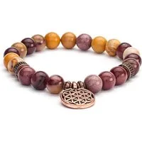 bodhi Perlenarmband Mala Armband mit Dotterstein, Modeschmuck