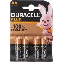 Duracell DURACELL Mignon AA LR6 4er Pack Alkaline Batterie 5000394140851 Batterie, (1,5 V)