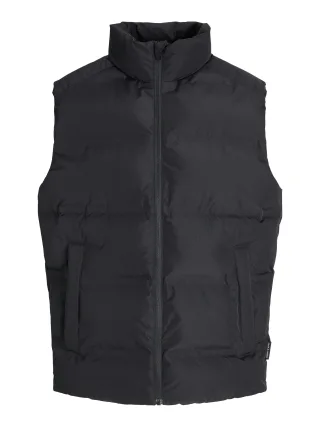 JACK&JONES - JJESOHO BODYWARMER COLLAR SN black - Gr. - S