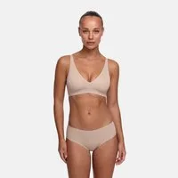 cfab Bügelloser BH Comfort Push-Up BH-Beige-XS (1-tlg) Push-up effekt