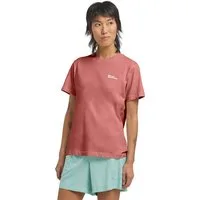 Jack Wolfskin T-Shirt ESSENTIAL T W aus atmungsaktiver Baumwolle, mit Rundhalsausschnitt, Kurzarm