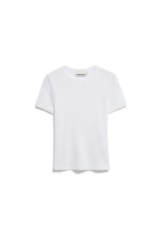Armedangels - POINTELLE T-SHIRT white - Gr. - S