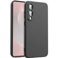 CoolGadget Handyhülle Silikon Case für das Samsung Galaxy S25 Edge Slim TPU Cover, Weiche Schutz Hülle mit Innen Fleece aus Stoff Handy Tasche