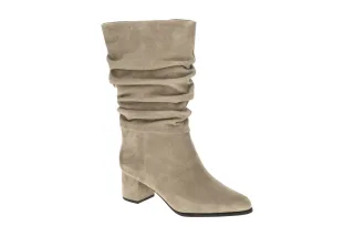 Peter Kaiser Damenstiefel 9-75324-45 Grau Taupe Velourleder Blockabsatz