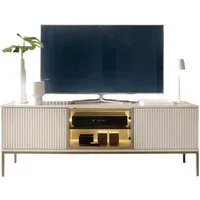 Compleo TV-Schrank LINO, TV Tisch gerifflete Front, Fernsehschrank Modern Wohnzimmer