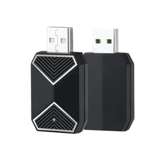 2 in 1 Wired to Wireless CarPlay Android Auto Adapter Plug & Play Voice Assistant with BT 5.0 5GHz WiFi