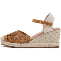 Derimod Espadrilles mit Keilabsatz aus Textil Espadrille Synthetikfutter, TPU Sohle, Absatz 7 cm