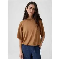 OPUS T-Shirt mit O-Form Gummibund sorgt für modernen Sitz