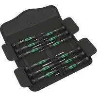 Kraftform Kompakt Micro 12 ESD 1 Elektroniker-Schraubendrehersatz schwarz/grün, 12-teilig