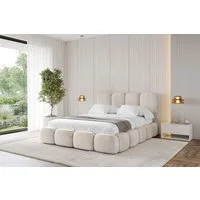 ALTDECOR Polsterbett KALA (Polsterbett mit Bettkasten und Lattenrost, Boxbett mit Matratze), Doppelbett mit Stauraum, Bett mit Kopfteil