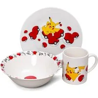 The Pokémon Company Tasse Frühstücksset (Schale, Teller, Tasse) - Pokémon - Pikachu Pokéball (NE