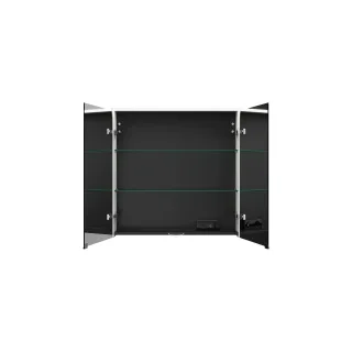 Burgbad Spiegelschrank Eqio 800x800x170 Weiß Hochglanz, SPGT080F2009 SPGT080F2009