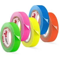 Poppstar Klebeband Poppstar 5x Neon Klebeband 15mm x 5m gelb grün rot blau rosa