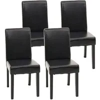 MCW Esszimmerstuhl Littau-4 (Set, 4 St), 4er-Set, Rutschfest durch Kunststoff-Bodenschoner, hohe Rückenlehne