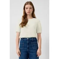 QS Kurzarmpullover Strickpullover Kurzarmpullover