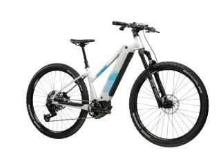 Kross "Influx Hybrid 5.0 21,3Ah / 800 Wh 27,5 Zoll silber 12 Gänge 2026" 12 Gang SRAM S1000 EAGLE AXS Schaltwerk Kettenschaltung Mittelmotor 250 W