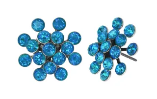 konplott - Ohrstecker - Magic Fireball blau/silver