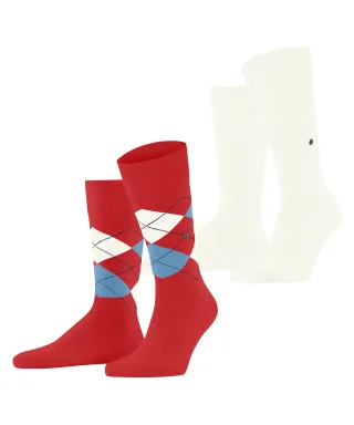 Burlington - Burlington Everyday Argyle Mix 2-Pack Herren - Gr. - 43