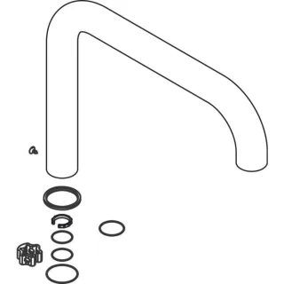 hansgrohe Auslauf 96514000 für Allegra Uno Küchenarmatur, chrom