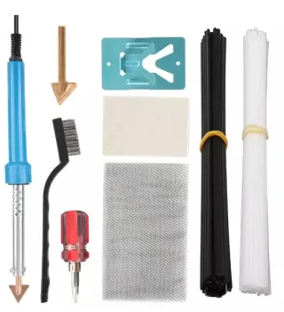 Car Bumper Repair Electric Soldering Iron Thermal Stapler Leather Ironing Tool Smoothing Tool With PP Glue Stick Plastic