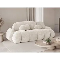 MOEBLO Schlafsofa STONE, Sofa mit Schlaffunktion und Bettkasten, Couch Polstermöbel Sitzmöbel 3-Sitzer-Sofa Stoffsofa - Hellbeige Sofa, Farbe Cloud Dancer, (BxHxT): 270 x 103 x 113 cm