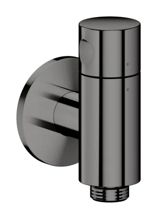 Hansgrohe Wandanschluss Stop AXOR One mit Absperrventil polished black chrome, 48781330 48781330