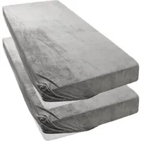 OTTO home Spannbettlaken Desner3, Mikrofaser-Fleece, Cashmere-Touch, Microfaser, Gummizug: rundum, (2 Stück), für Matratzen bis 20cm Höhe, kuschelig & weich, Bettlaken