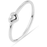 JETTE Silberring JETTE Damen-Damenring 925er Silber, recycelt Herz