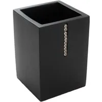 Bagnoxx Zahnputzbecher, (Zahnputzbecher Schwarz, 1-St), Zahnbürstenbehälter, Aufbewahrung für Zahnpasta