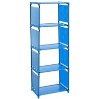 ESTEXO Regal Bücherregal Standregal Bücherschrank Wandregal Stoffregal 4 Fächer B