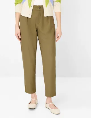 Brax Damen Flatfronthose Style MILLA S FADED KHAKI Grün Khaki, grün - khaki, Gr. 36