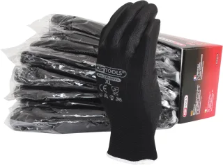 KS Tools Mikro-Feinstrickhandschuhe-schwarz schwarz 10 - 310.0475