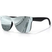 LuxusKollektion Sonnenbrille Sonnenbrille Herren Damen Polarisiert Schwarz Rahmen Silber Linse
