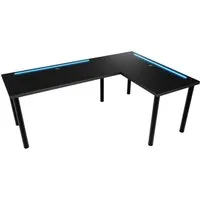 MÖBELSYSTEM Gamingtisch Großer L-förmiger Eck-Schreibtisch mit LED-Beleuchtung (Packung, 1 Tisch), Breite 160 cm