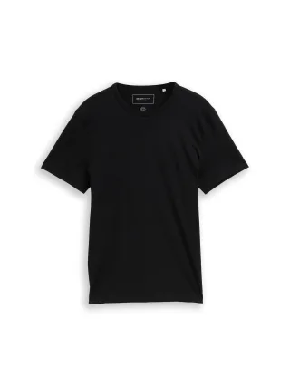 Denim Tom Tailor - Slim Fit T-Shirt aus Baumwolle black - Gr. - XXL