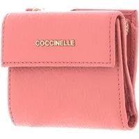 COCCINELLE Geldbörse Metallic Soft, aus echtem Rindsleder