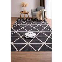 Vimoda Teppich Viva Classic, Wohnzimmer Rauten Motiv, Rechteckig, Höhe: 12 mm, Läufer Wohnzimmer, Schlafzimmer Küche
