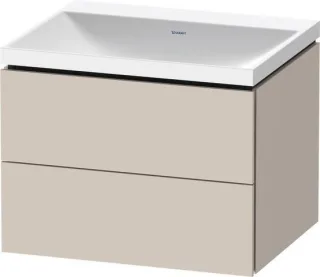 Duravit L-Cube c-shaped Set wandhängend Taupe Matt 600x480x480 mm - LC6950N91910000 LC6950N91910000