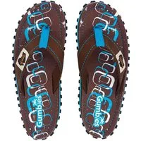 Gumbies Original in Spangle T-Strap-Zehentrenner aus recycelten Materialien hergestellt, stabile Gummisole