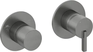Neuesbad Serie 600 Wannenarmatur Unterputz, mit Umstellung, Oberfläche: Titanium NB1BQS_D46P1