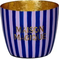 Giftcompany Windlicht Madras Windlicht M Maison Magique blau/gold 8,5cm