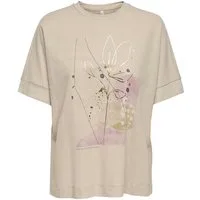 ONLY Kurzarmshirt ONLJANY S/S O-NECK PRINT TOP BOX JRS Viskosemischung, regular fit, Rundhals