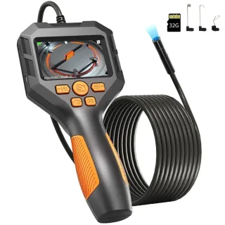 Inspection Camera With Light, Digital Industrial Borescope, Video Endoscope, Scope Camera, 2.8" IPS Screen, Waterproof F
