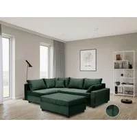 COLLECTION AB Ecksofa Parma L-Form, B: 224 cm, Bettfunktion, Bettkasten & 2 Zierkissen, Federkern