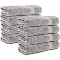 Komfortec Handtuch Set 50x100 cm aus 100 % Baumwolle, Frottee (Packung, 8-St), Handtücher Set, Weich, Towel
